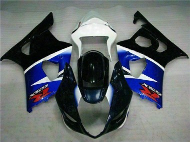 Comprare Carena Moto ABS Suzuki GSXR 1000 2003-2004 - Bianco Blu Nero Lucido Rosso