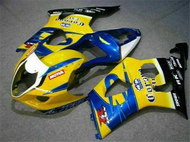 Comprare Carena Moto Suzuki GSXR 1000 2003-2004 - Giallo Blu Bianco Rosso Corona Motul
