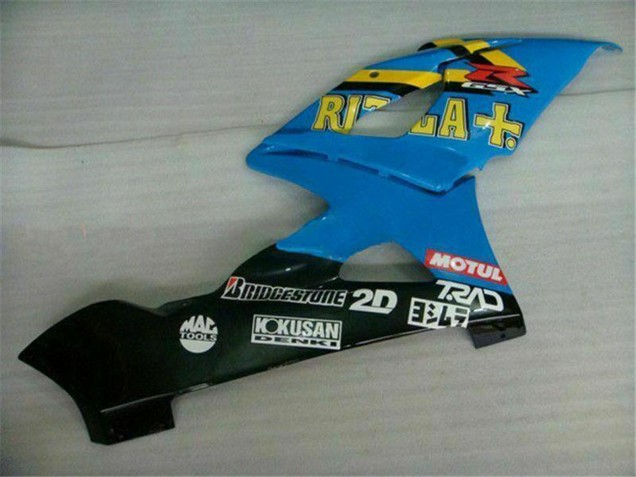 Comprare Carena Moto Suzuki GSXR 1000 2005-2006 - Blu Oro Nero Rizla