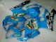 Comprare Carena Moto Suzuki GSXR 1000 2005-2006 - Blu Oro Nero Rizla