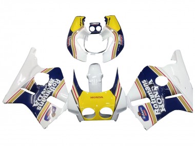 Comprare Carena Moto Honda CBR400RR NC23 1987-1989 - Bianco Giallo Blu Rothmans
