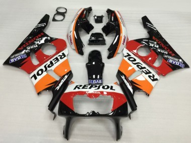 Comprare Carena Moto Honda CBR400RR NC23 1987-1989 - Arancia Bianco Rosso Nero Lucido Repsol HRC