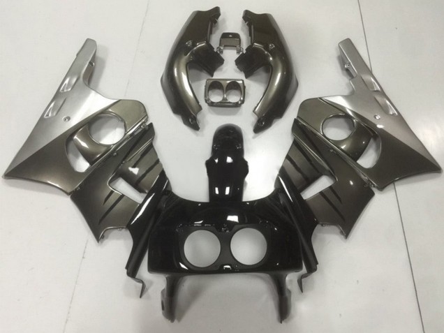 Comprare Carena Moto Honda CBR400RR NC29 1990-1999 - Argento Grigio Nero Lucido