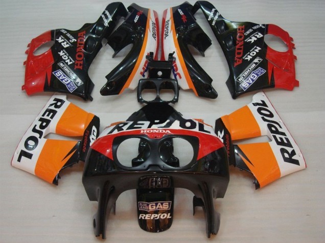 Comprare Carena Moto Honda CBR400RR NC29 1990-1999 - Arancia Bianco Rosso Nero Lucido Repsol HRC