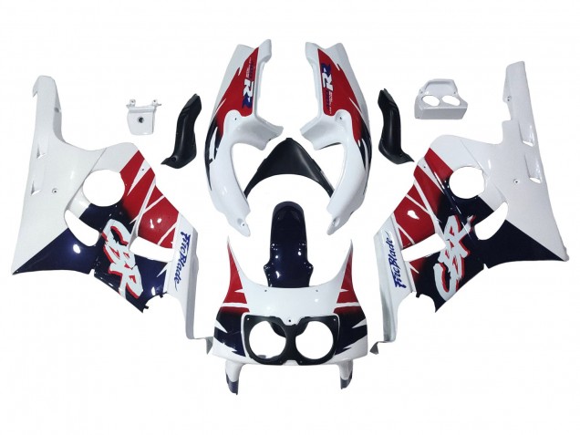 Comprare Carena Moto Honda CBR400RR NC29 1990-1999 - Bianco Rosso Blu Scuro Fireblade