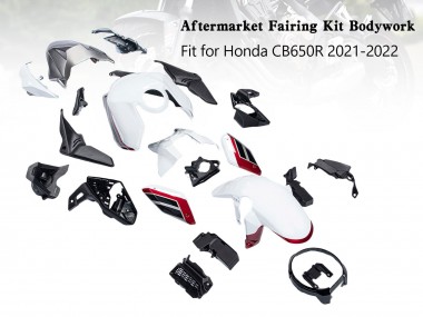 Comprare Carena Moto Honda CB650R 2019-2022 - Bianco Nero Rosso