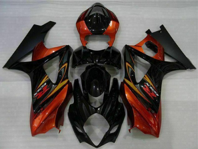 Comprare Carena Moto Suzuki GSXR 1000 2007-2008 - Nero Arancia