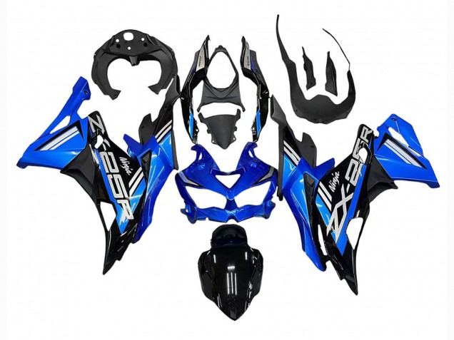 Comprare Carena Moto Kawasaki ZX25R ZX-25R 2019-2025 - Blu Bianco Nero Opaco