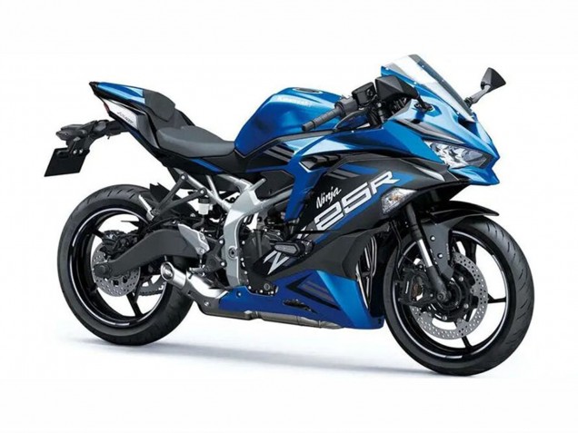 Comprare Carena Moto Kawasaki ZX25R ZX-25R 2019-2025 - Blu Bianco Nero Opaco