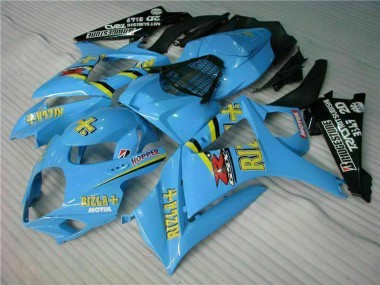 Comprare Kit Carena Moto Suzuki GSXR 1000 2007-2008 - Blu Oro Nero Rizla
