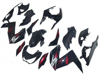 Comprare Carena Moto Kawasaki Z250/Z300 2015-2016 - Nero Lucido Rosso Argento