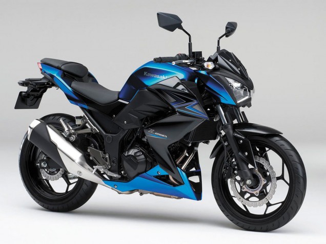 Comprare Carena Moto Kawasaki Z250/Z300 2015-2016 - Blu Nero Opaco