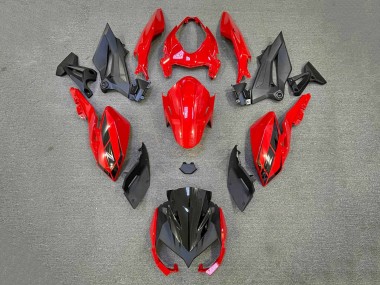 Comprare Carena Moto Kawasaki Z400 2018-2024 - Rosso Nero Opaco