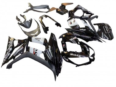 Comprare Carena Moto Kawasaki Z1000SX 2010-2016 - Nero Lucido Oro Bianco Mobil West