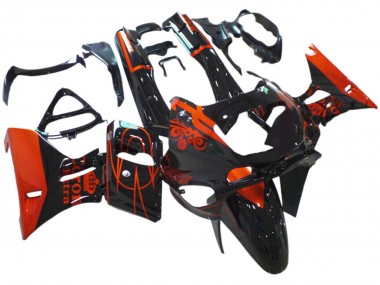 Comprare Carena Moto Kawasaki ZZR600 1998-2003 - Nero Lucido Rosso Corona Extra