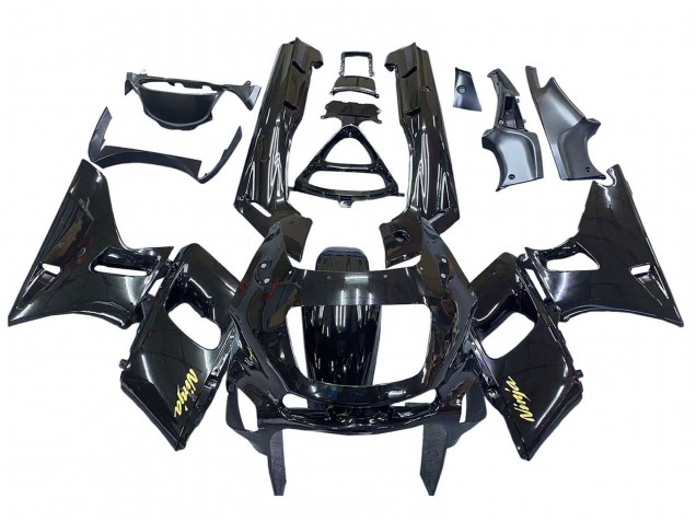 Comprare Carena Moto Kawasaki ZZR600 1998-2003 - Nero Lucido Oro Ninja