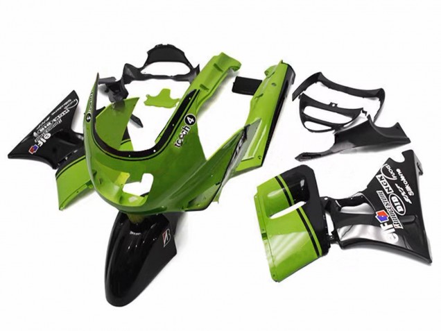 Comprare Carena Moto Kawasaki ZZR600 1998-2003 - Verde Nero Lucido Elf Touch4 Bridgestone