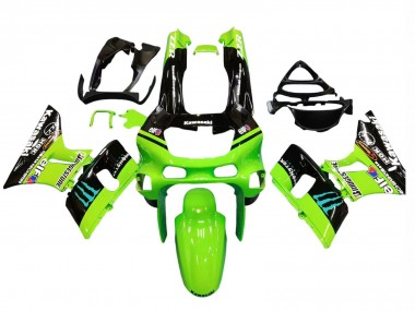 Comprare Carena Moto Kawasaki ZZR400 1993-2007 - Verde Nero Lucido Blu Mostro Elf Touch4 Bridgestone