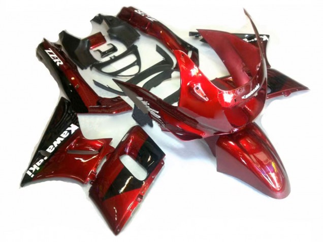 Comprare Carena Moto Kawasaki ZZR400 1993-2007 - Rosso Nero Lucido