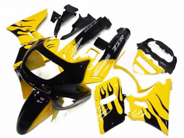Comprare Carena Moto Kawasaki ZZR400 1993-2007 - Giallo Nero Fiamma