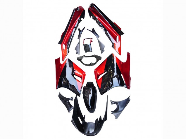 Comprare Carena Moto Kawasaki ZZR1100 1990-1992 - Rosso Nero Lucido