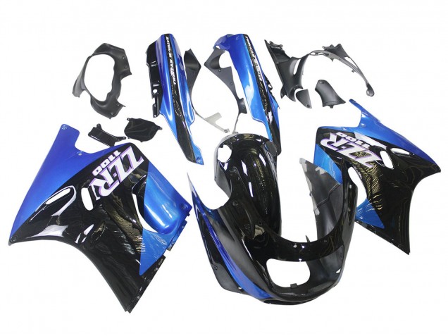 Comprare Carena Moto Kawasaki ZZR1100 1990-1992 - Blu Nero Lucido