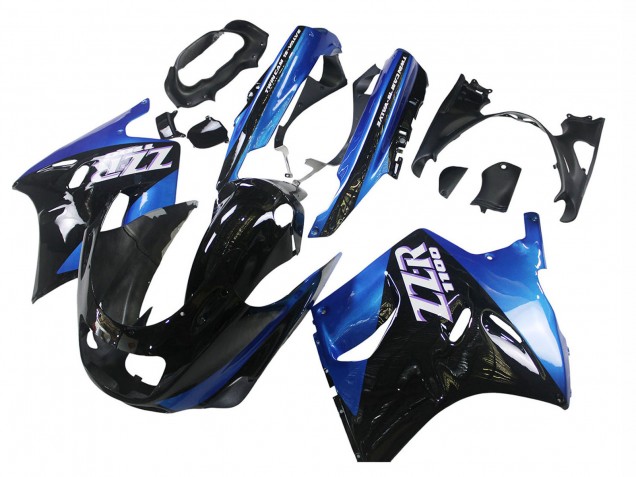 Comprare Carena Moto Kawasaki ZZR1100 1990-1992 - Blu Nero Lucido