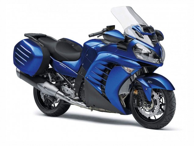 Comprare Carena Moto Kawasaki GTR1400/ZG1400 2007-2009 - Blu Nero