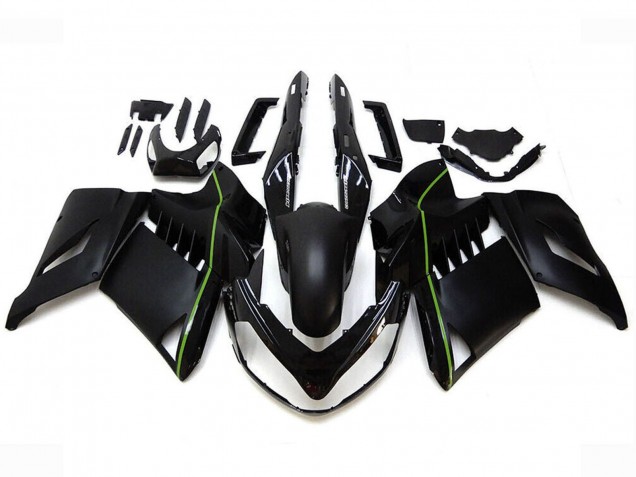 Comprare Carena Moto Kawasaki GTR1400/ZG1400 2007-2009 - Nero Opaco Verde Linea