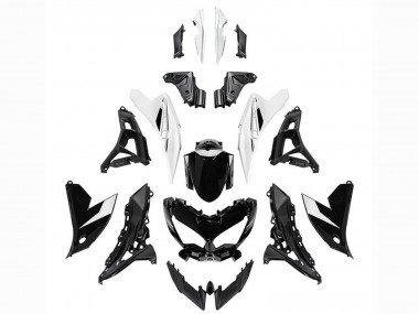 Comprare Carena Moto Kawasaki Versys 650 2022-2025 - Nero Lucido Bianco
