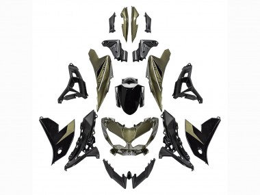 Comprare Carena Moto Kawasaki Versys 650 2022-2025 - Verde Scuro Nero