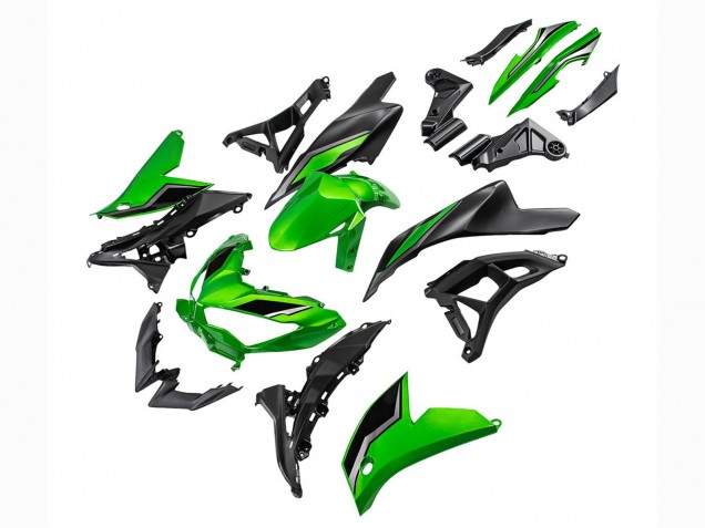 Comprare Carena Moto Kawasaki Versys 650 2022-2025 - Verde Nero Lucido