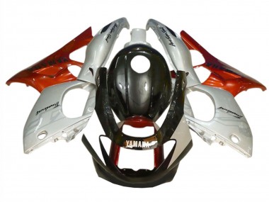 Comprare Carena Moto Yamaha YZF600R Thundercat 1996-2007 - Nero Argento Burnt Arancia