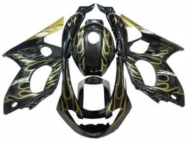Comprare Carena Moto Yamaha YZF600R Thundercat 1996-2007 - Nero Oro Fiamma