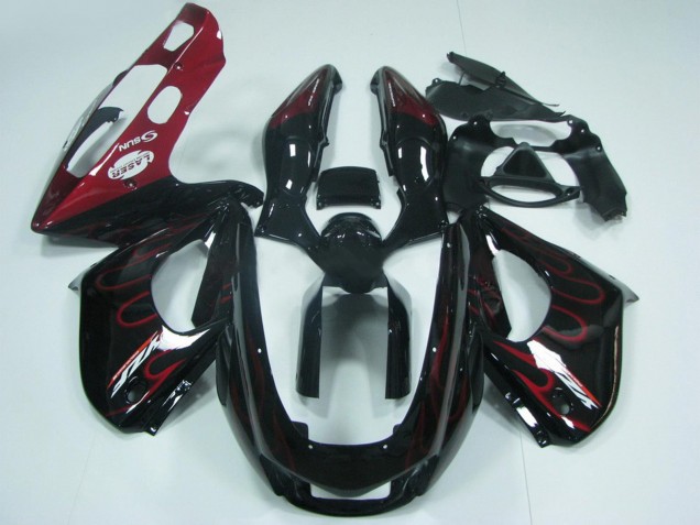 Comprare Carena Moto Yamaha YZF 1000R Thunderace 1997-2007 - Nero Rosso Fiamma