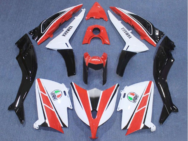 Comprare Carena Moto Yamaha TMAX530 2012-2014 - Rosso Bianco Nero