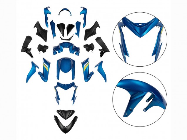 Comprare Carene Moto Suzuki GSX-S 1000 2015-2020 - Nero Blu Giallo