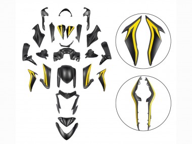 Comprare Carena Moto Suzuki GSX-S 1000 2015-2020 - Nero Giallo