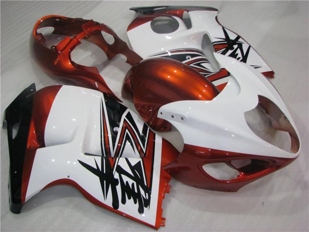 Comprare Carena Moto Suzuki GSXR 1300 Hayabusa 1996-2007 - Bianco Arancia Nero