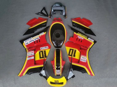 Comprare Carena Moto Suzuki RG400 RG500 RG400/500 1984-1987 - Rosso Giallo Nero 10