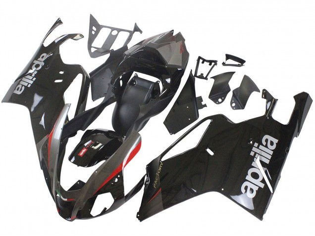Comprare Carena Moto Aprilia RSV1000 2003-2006 - Nero Lucido Grigio Rosso