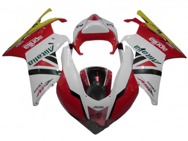 Comprare Carena Moto Aprilia RSV1000 2003-2006 - Bianco Rosso Verde Giallo Alitalia