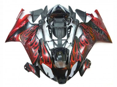 Comprare Carena Moto Aprilia RSV1000 2003-2006 - Nero Lucido Rosso Fiamma
