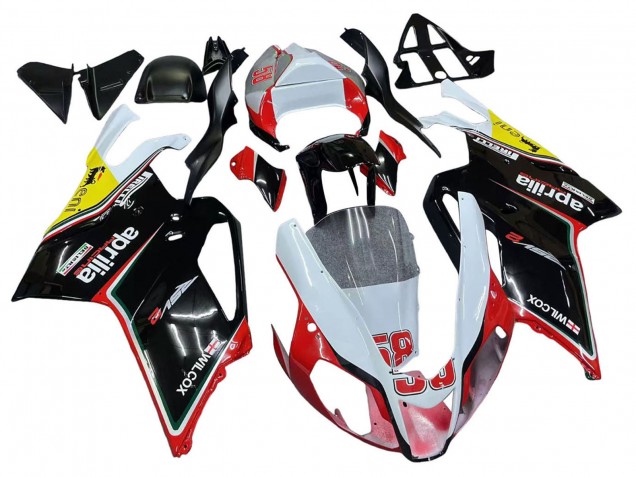 Comprare Carena Moto Aprilia RSV1000 2003-2006 - Bianco Rosso Nero Giallo 58