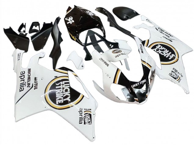 Comprare Carena Moto Aprilia RSV1000 2003-2006 - Bianco Nero Lucky Strike Motul Michelin