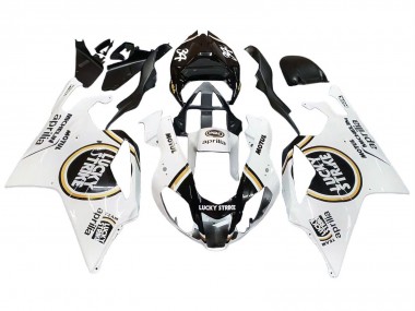 Comprare Carena Moto Aprilia RSV1000 2003-2006 - Bianco Nero Lucky Strike Motul Michelin