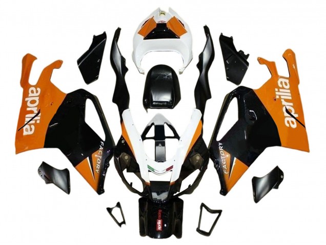 Comprare Carena Moto Aprilia RSV1000 2003-2006 - Nero Arancia Bianco