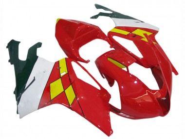 Comprare Carena Moto Aprilia RSV1000 2003-2006 - Rosso Giallo Bianco
