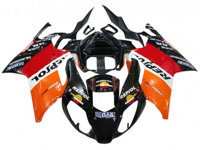 Comprare Carena Moto Aprilia RSV1000 2003-2006 - Arancia Bianco Rosso Nero Repsol