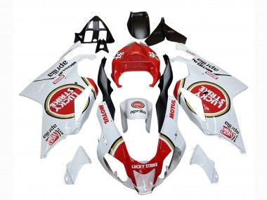 Comprare Carena Moto Aprilia RSV1000 2003-2006 - Bianco Rosso Lucky Strike Motul 34